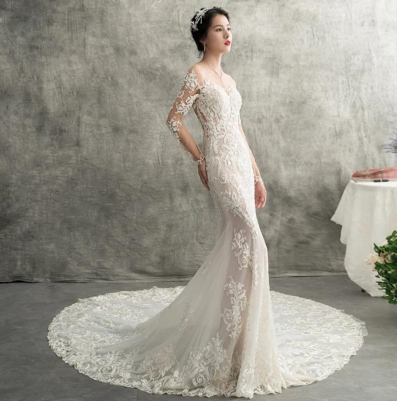 梦幻璀璨鱼尾裙摆系列7件套