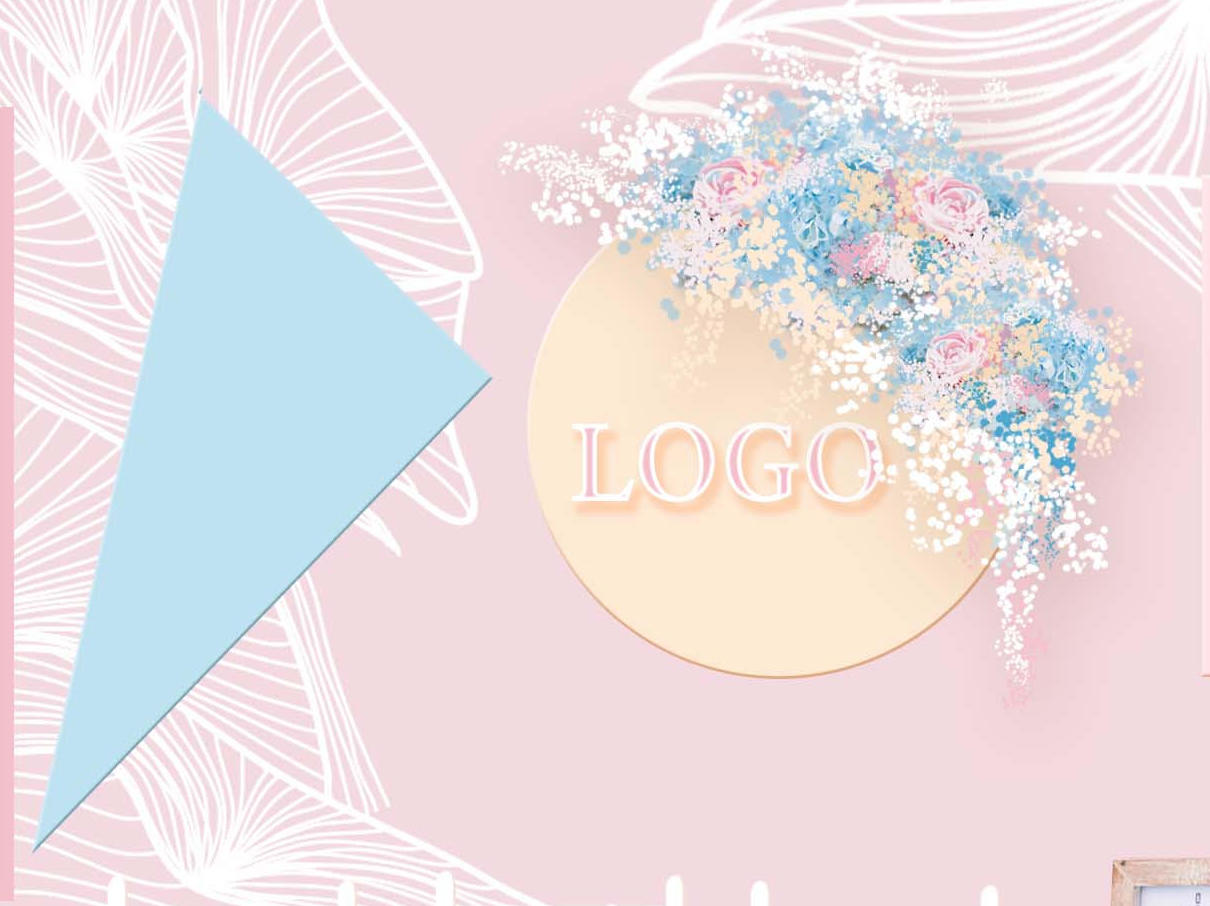 莫妮卡婚礼 粉蓝公主风梦幻系婚礼案例