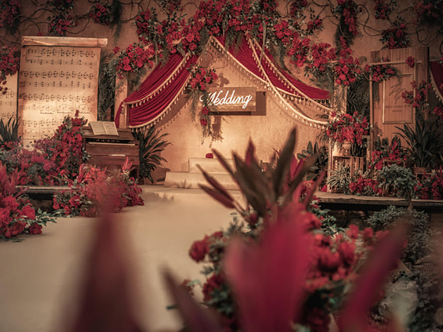 【肆界婚礼】红色调复古风