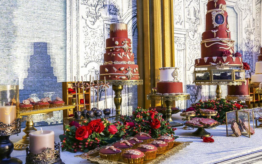 欧式巴洛克宫廷风婚礼甜品台——皇后的加冕