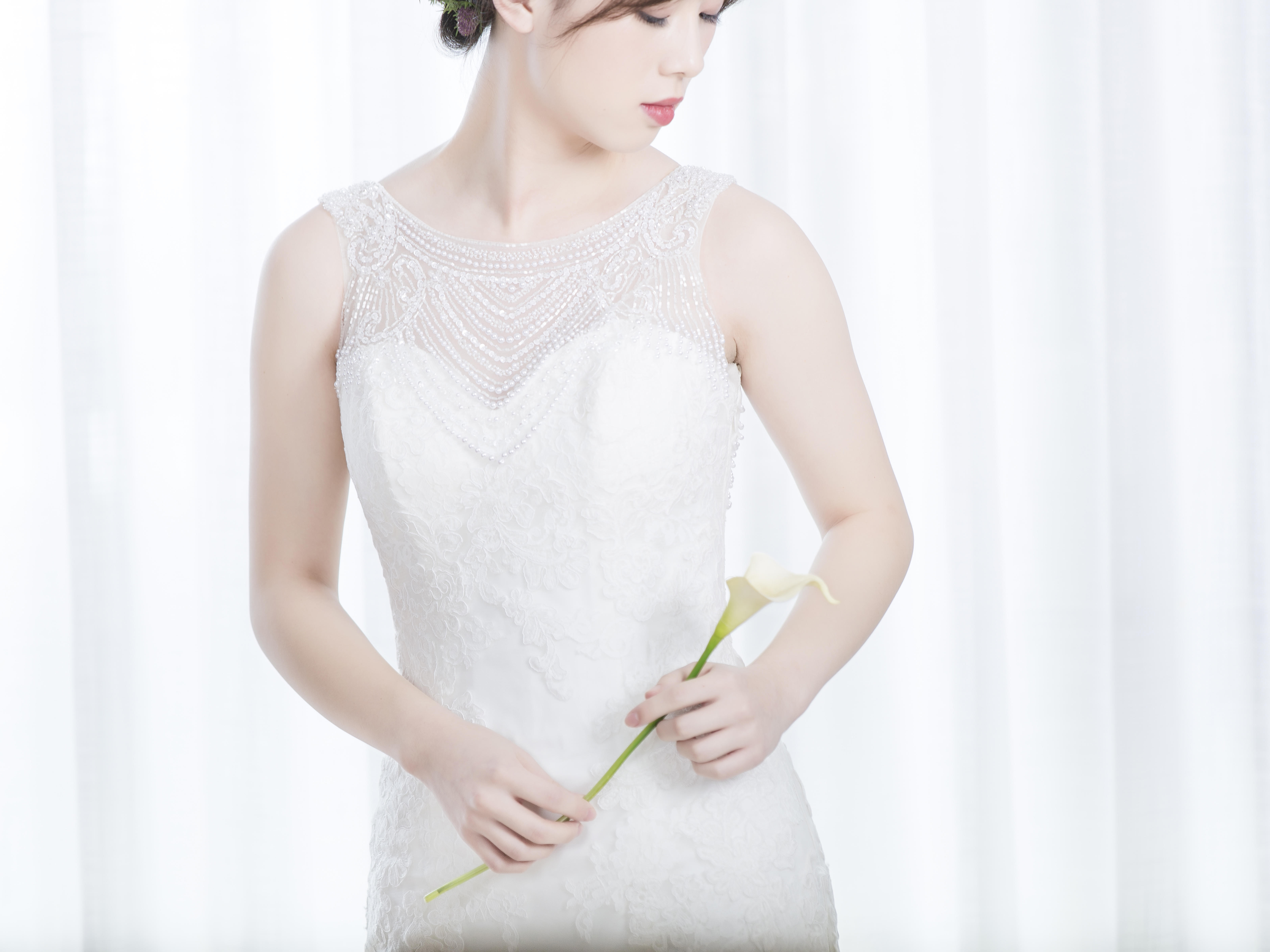 【高定单租】玲珑——新款华丽鱼尾蕾丝大摆【租】