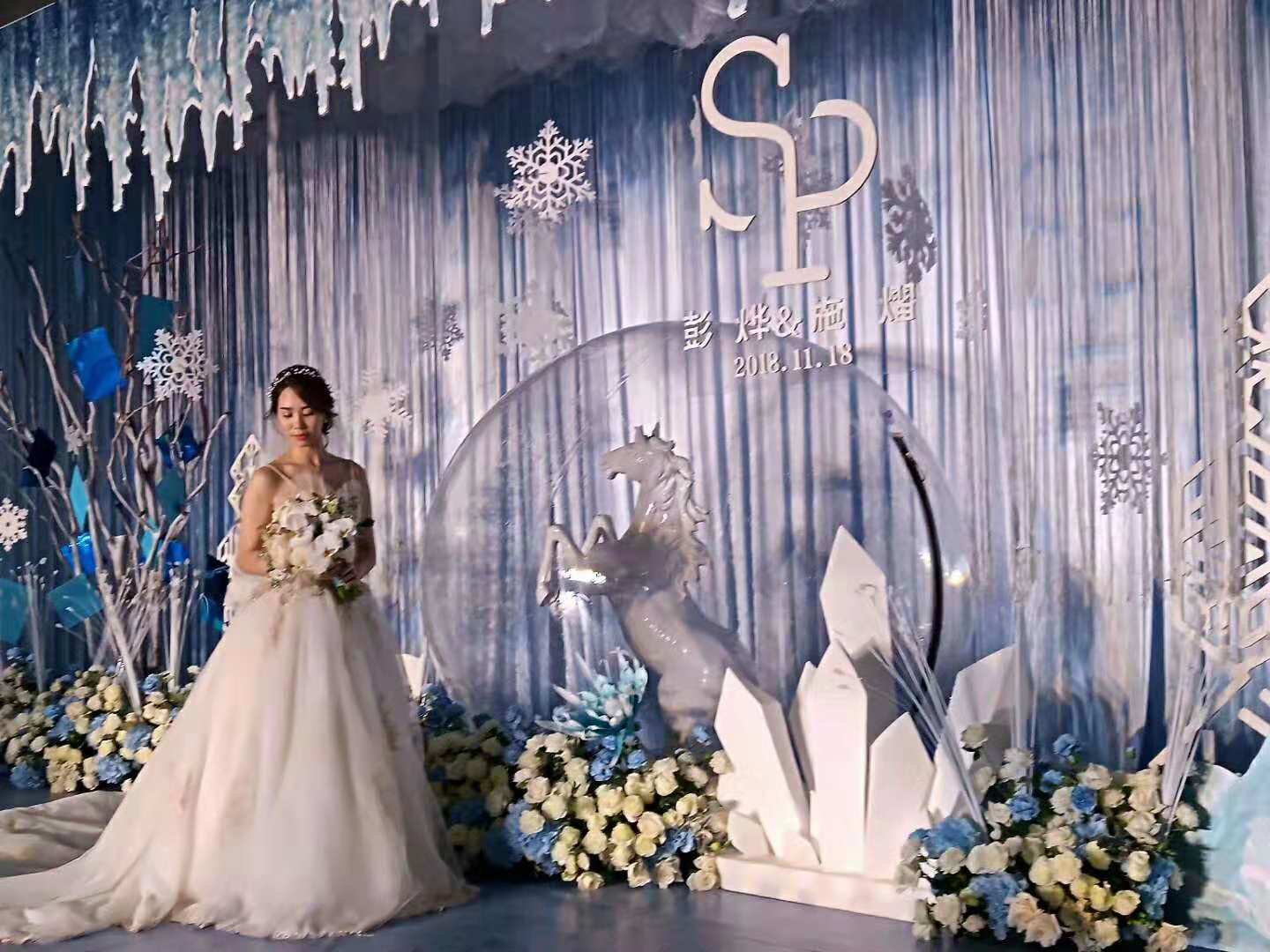 【阜阳拉菲婚庆】冰雪主题高端婚礼现场