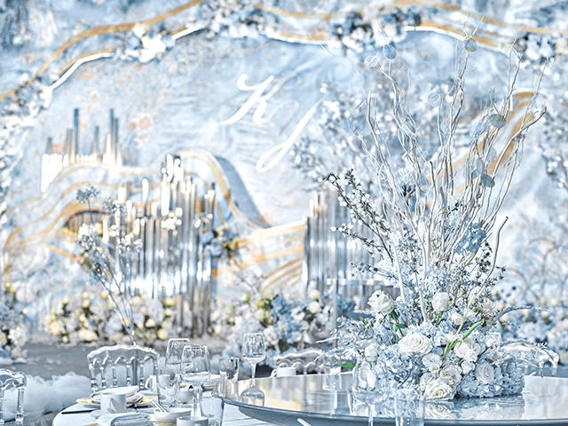 WONDERFUL DAYS.银蓝色水墨大理石纹