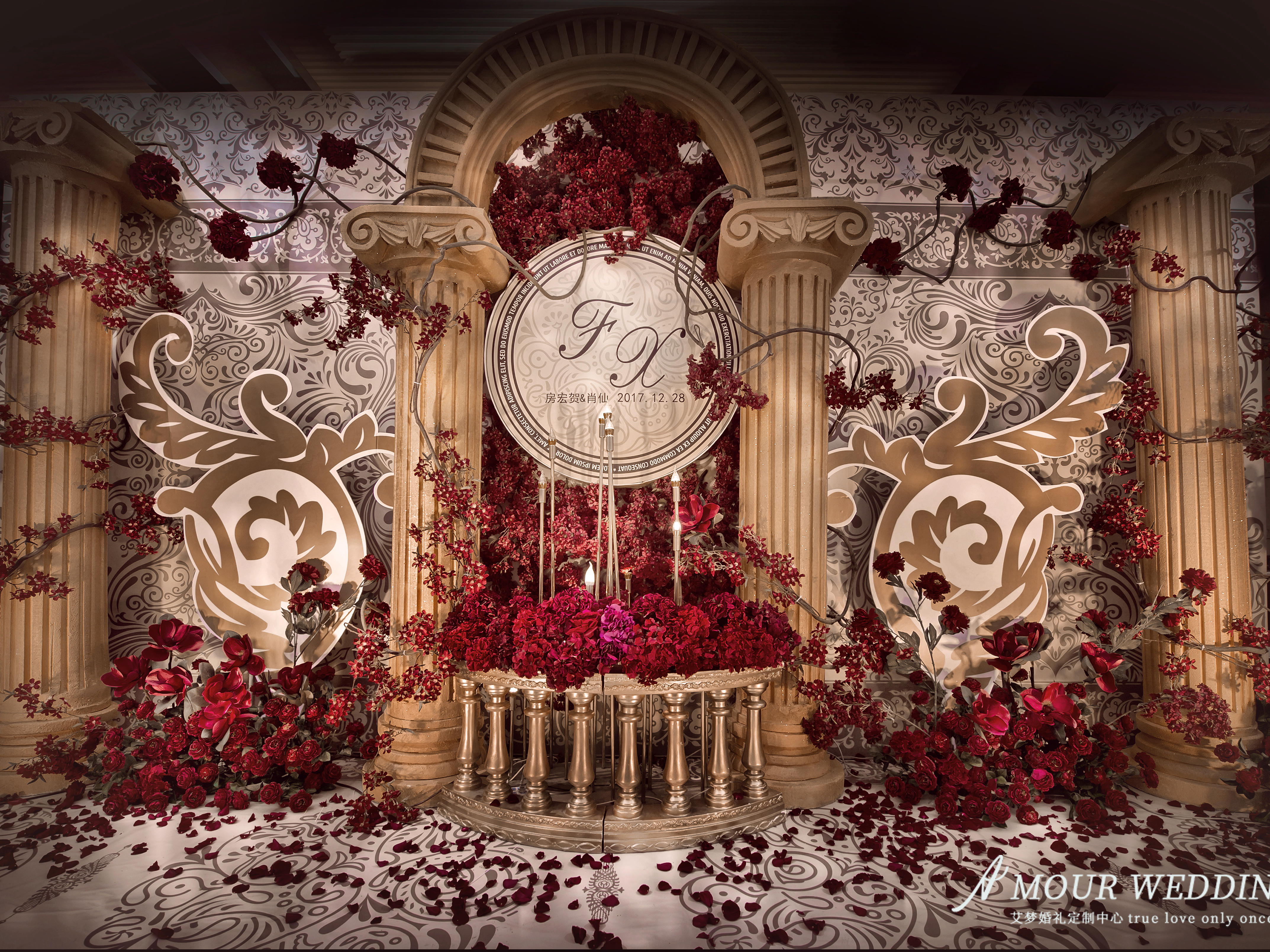 艾梦婚礼满地玫瑰，繁华落幕，高性价比豪华欧式