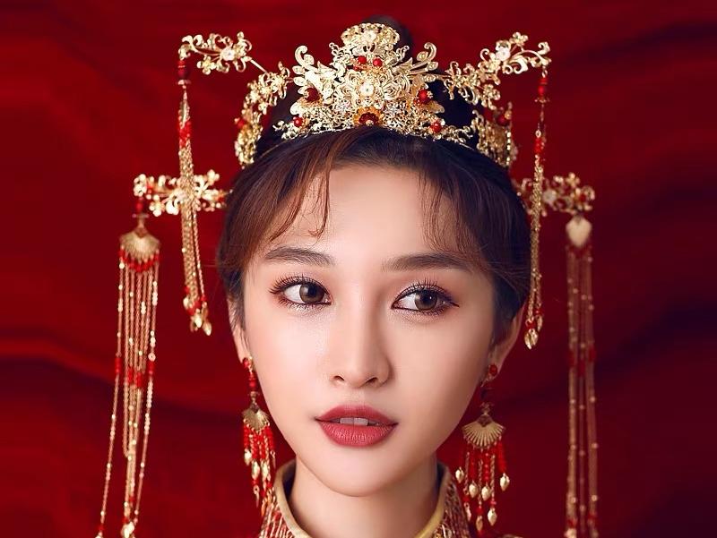 【菲度热销】资深化妆师市内新娘早妆包头饰可试妆