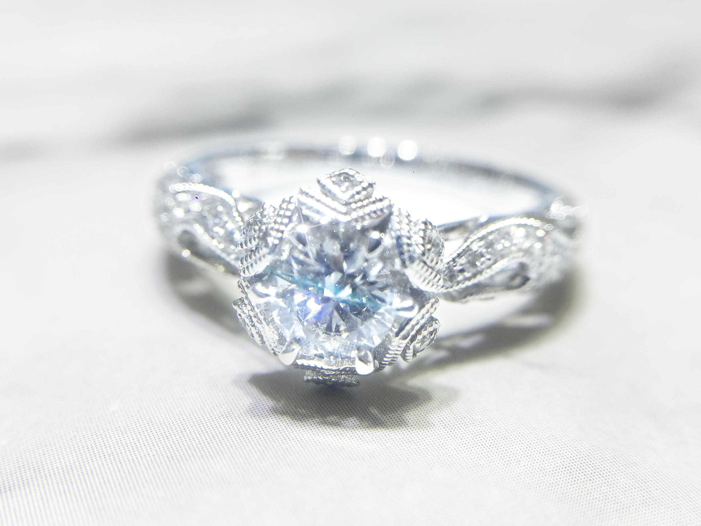 佐卡伊-初雪【宫廷复古风】影视剧同款钻戒