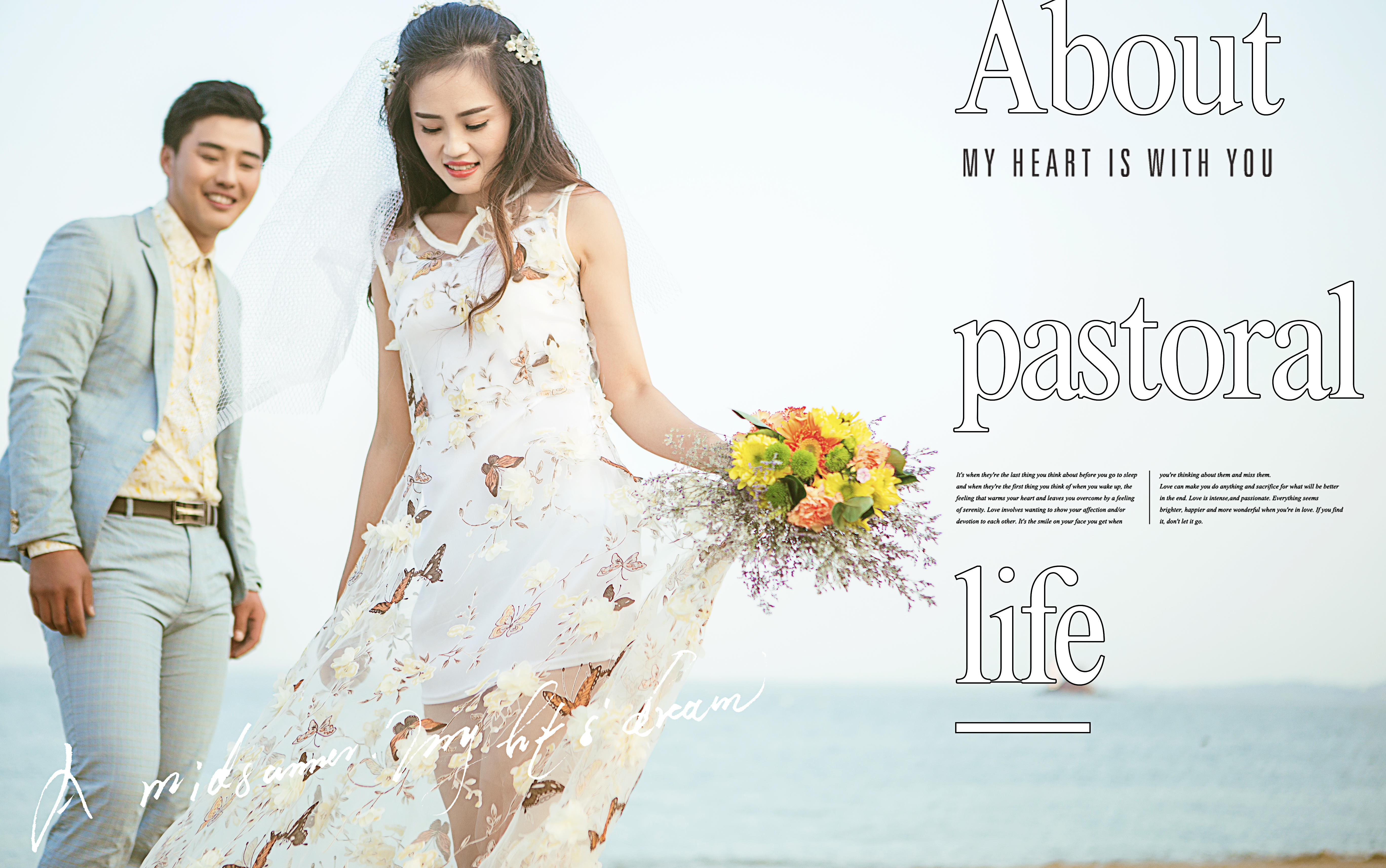 【精修高达128张】酒店+包邮+送婚纱+接机+餐