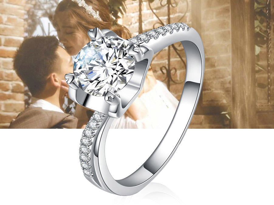 特际定制结婚钻石钻戒女婚戒30分定制款-永垂