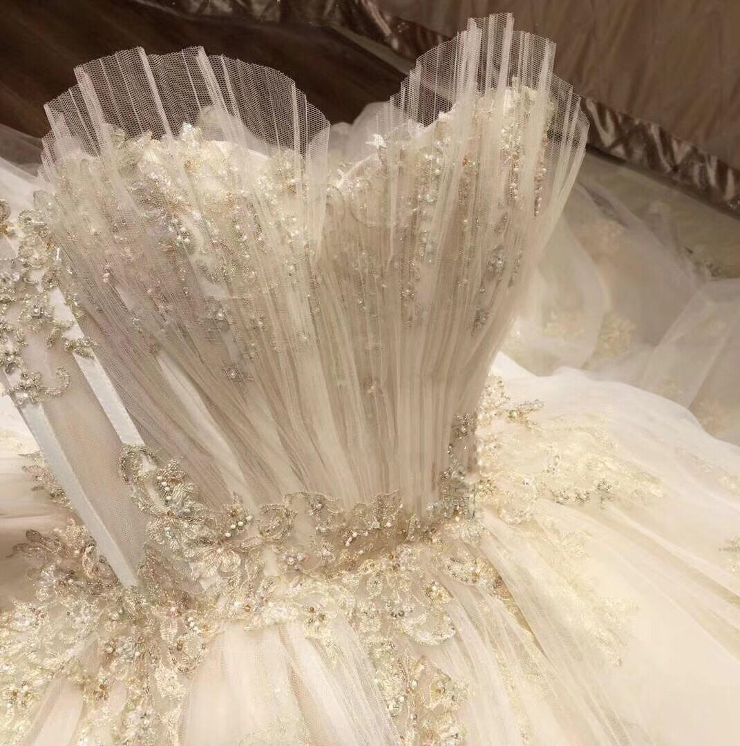 【都曼婚纱】超美贝壳抹胸婚纱限量抢购 出售