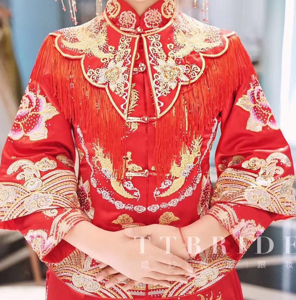 TTBRIDE莆田定制婚纱 中式嫁衣出阁服敬酒服