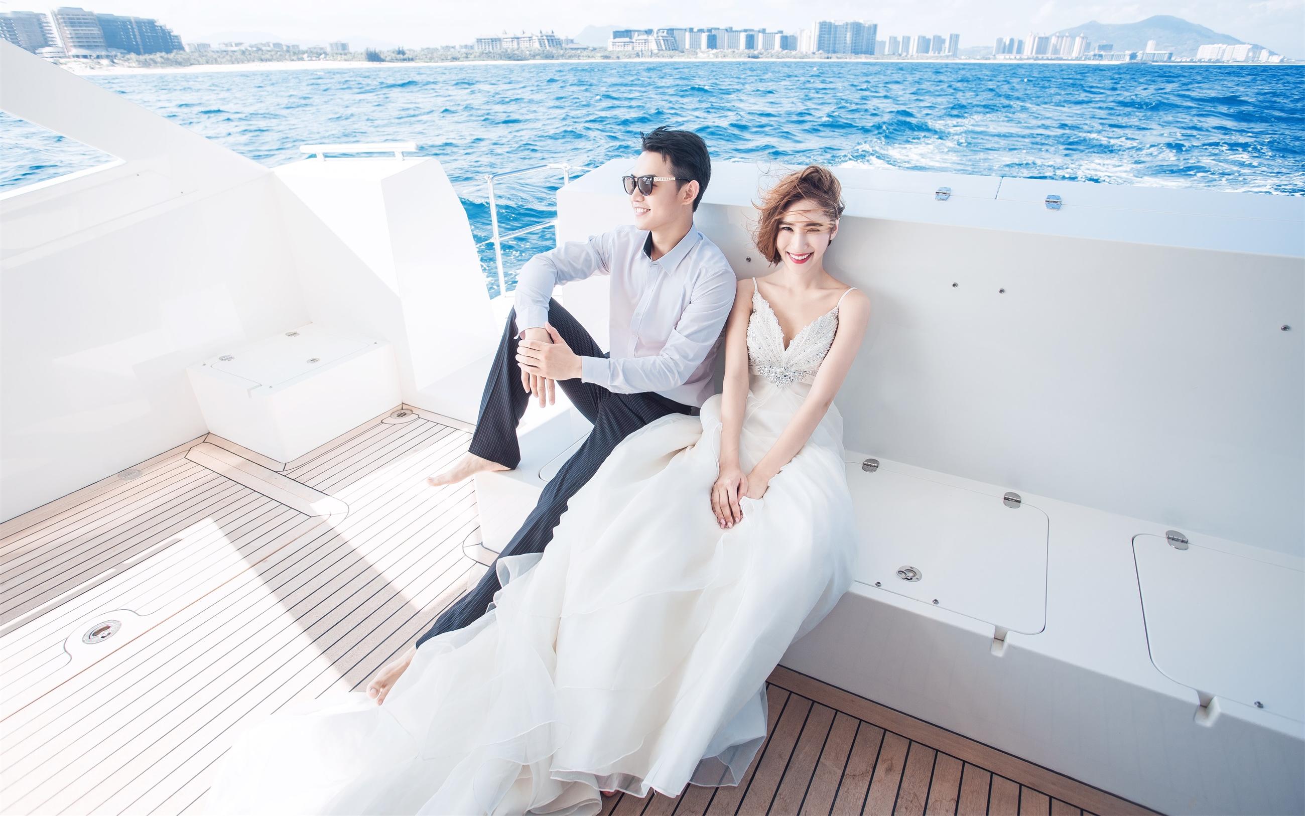 三亚酷拍婚纱摄影海湾一号3天2晚7699婚纱套餐