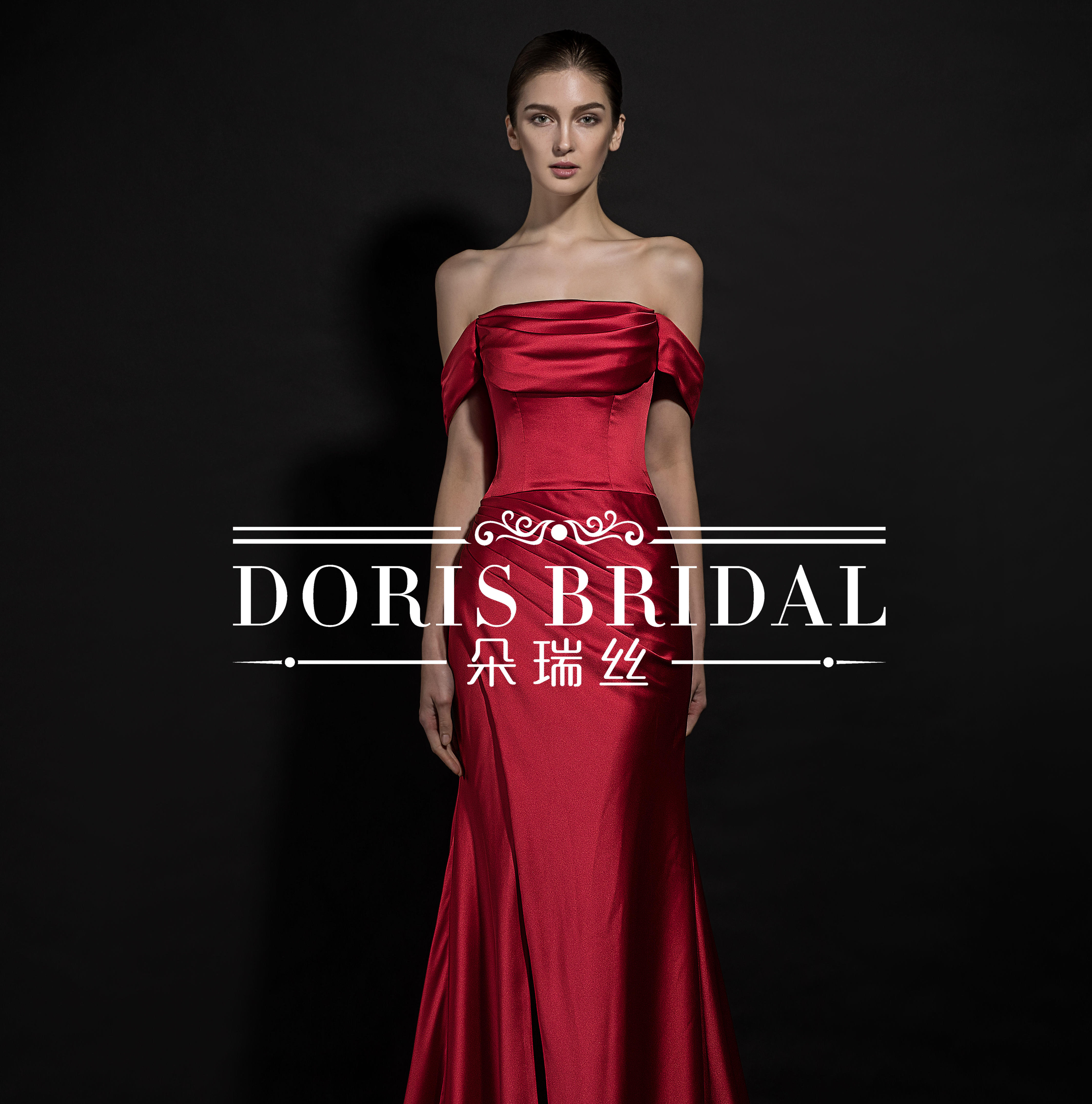 时尚清新甜美系列婚纱三件套