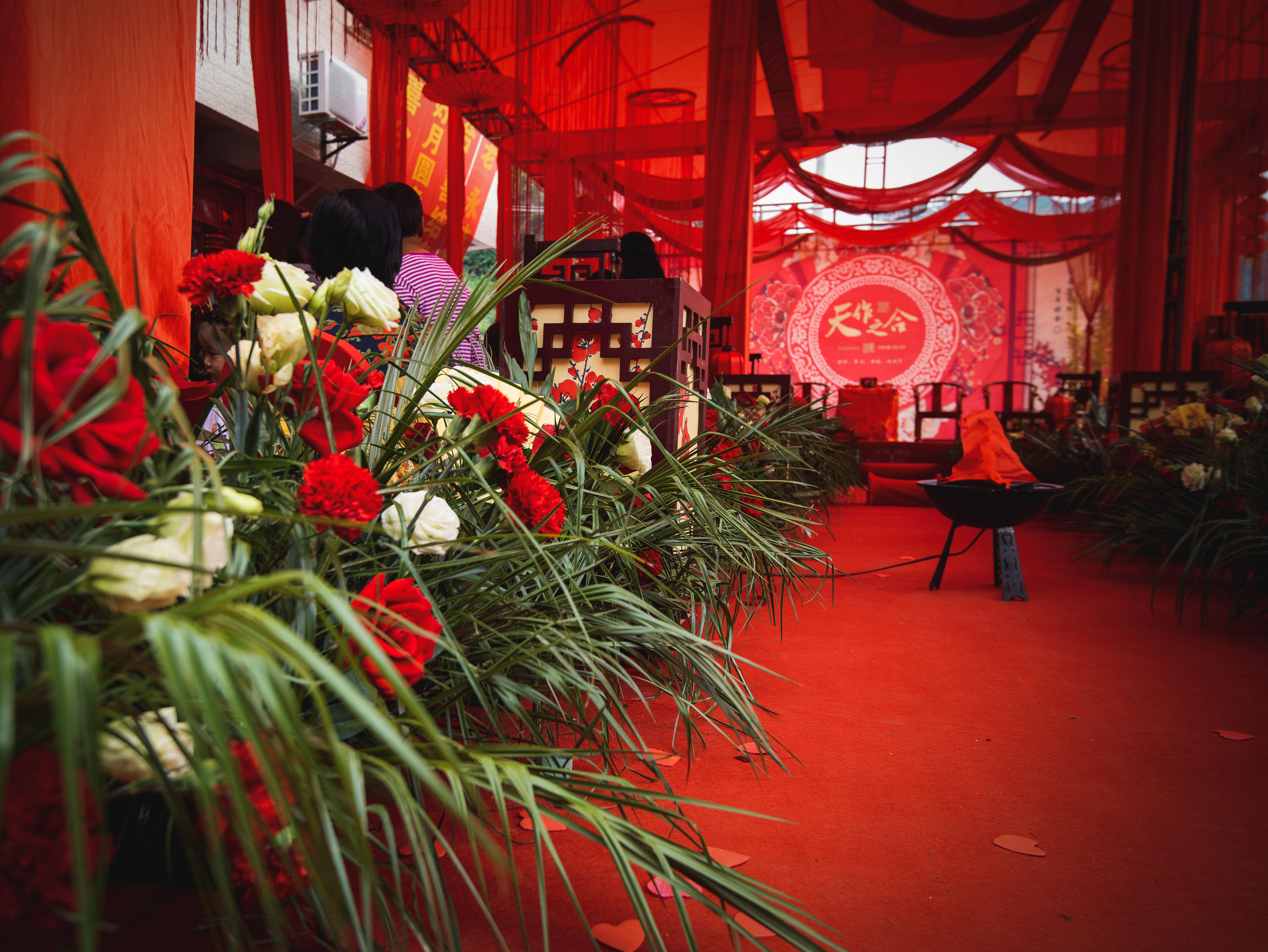 一克拉婚庆  户外中式大棚婚礼