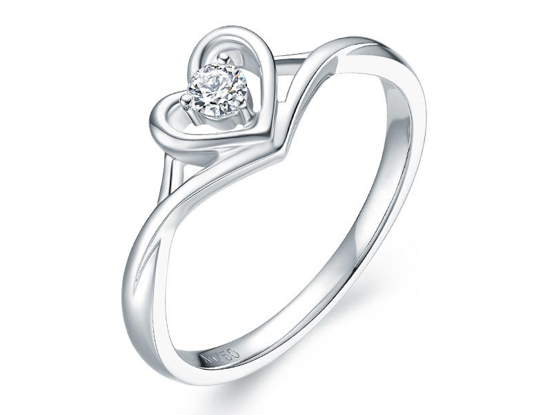 【缔福钻石】一心相恋钻戒 