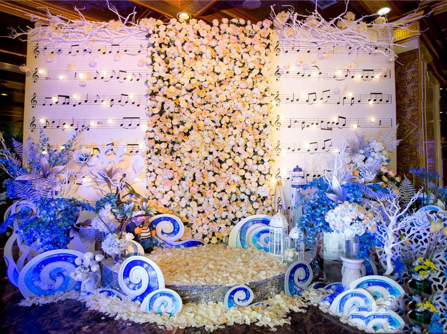  浪漫海洋风系列婚礼布置