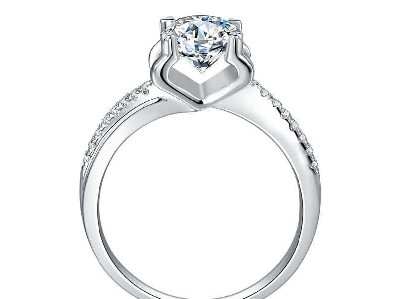 特际定制结婚钻石钻戒女婚戒30分定制款-永垂