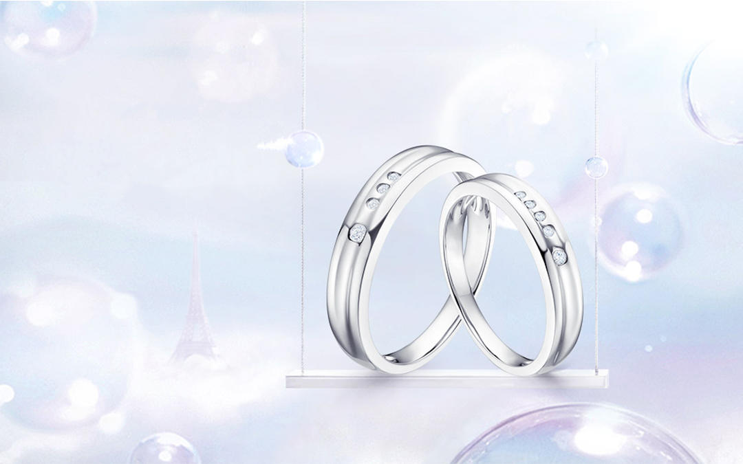 壹爱钻石订婚结婚对戒——爱