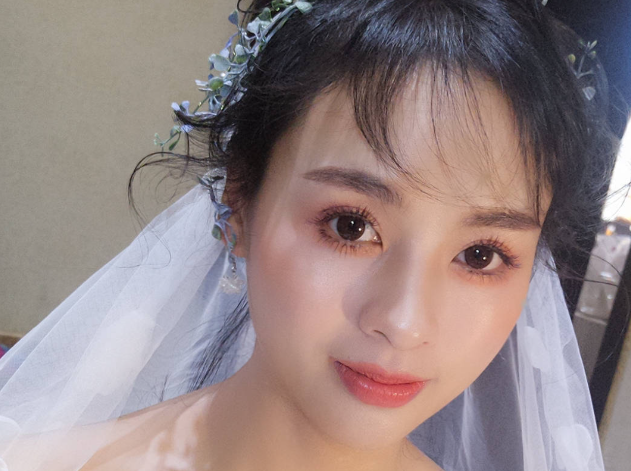 茉莉造型新娘答谢宴或早妆送新郎妆