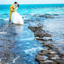 海景公园唯美韩系婚纱摄影