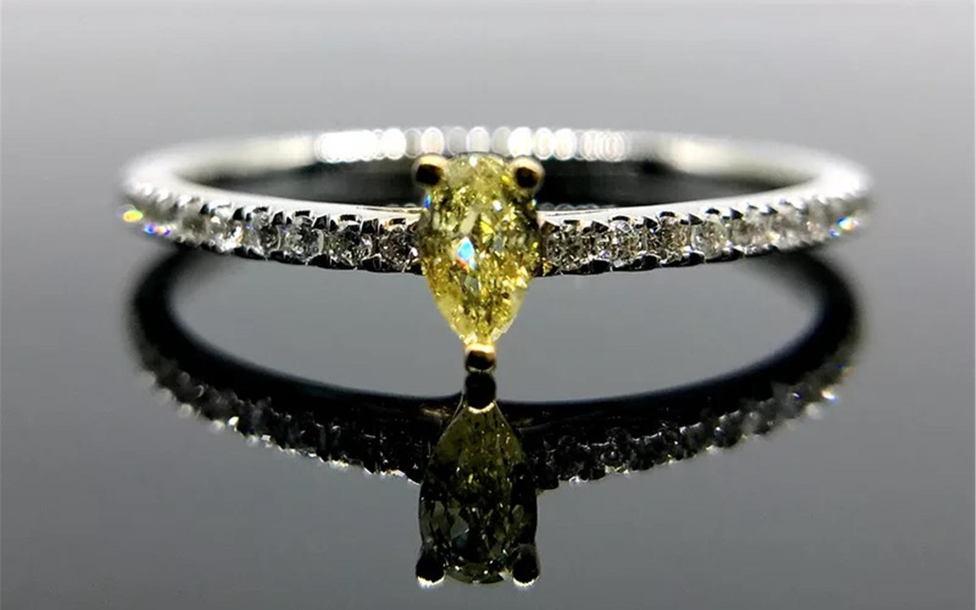 GS珠宝梨形黄钻 裸钻定制