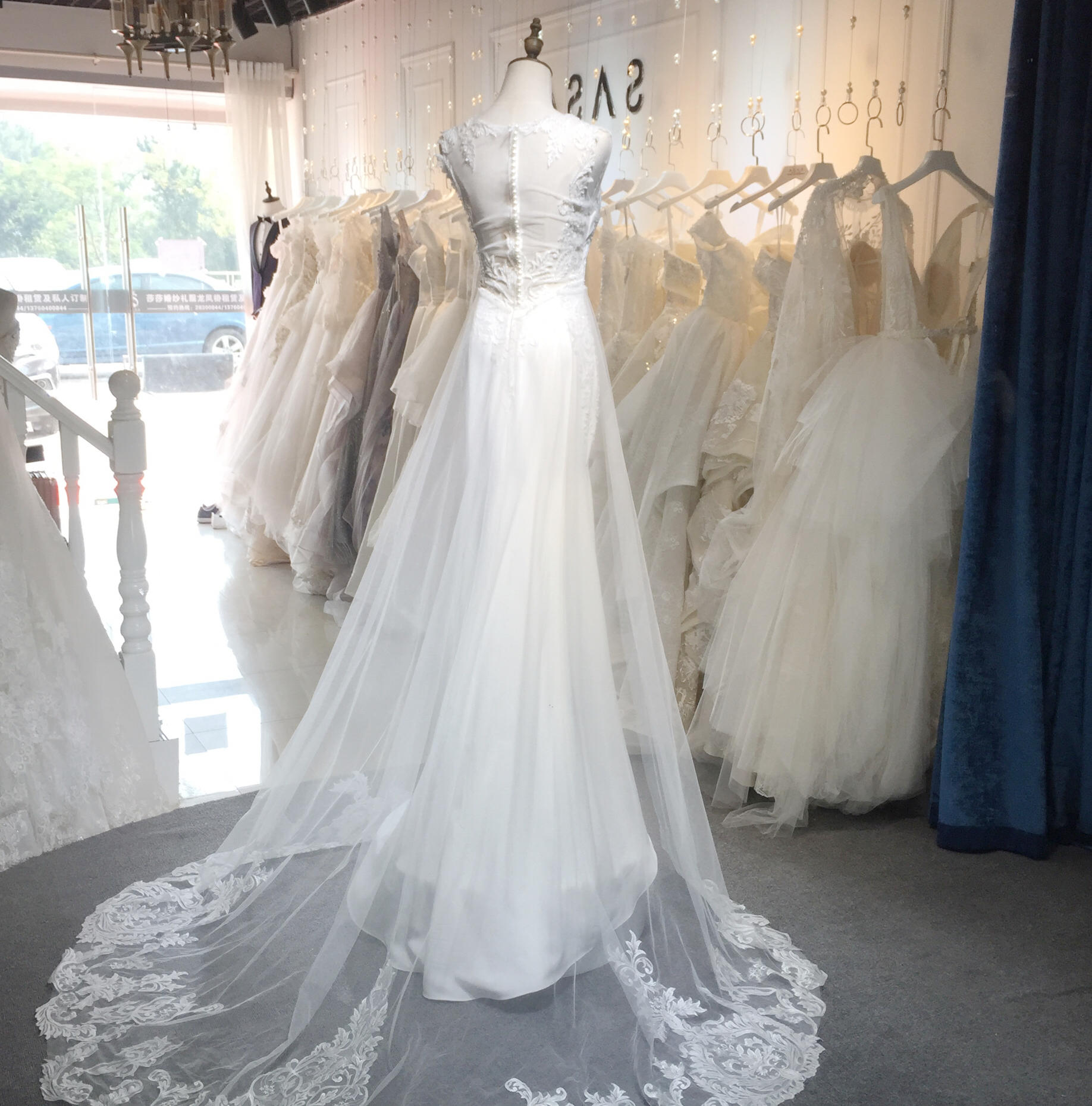 【莎莎婚纱】高级定制鱼尾婚纱单品租赁