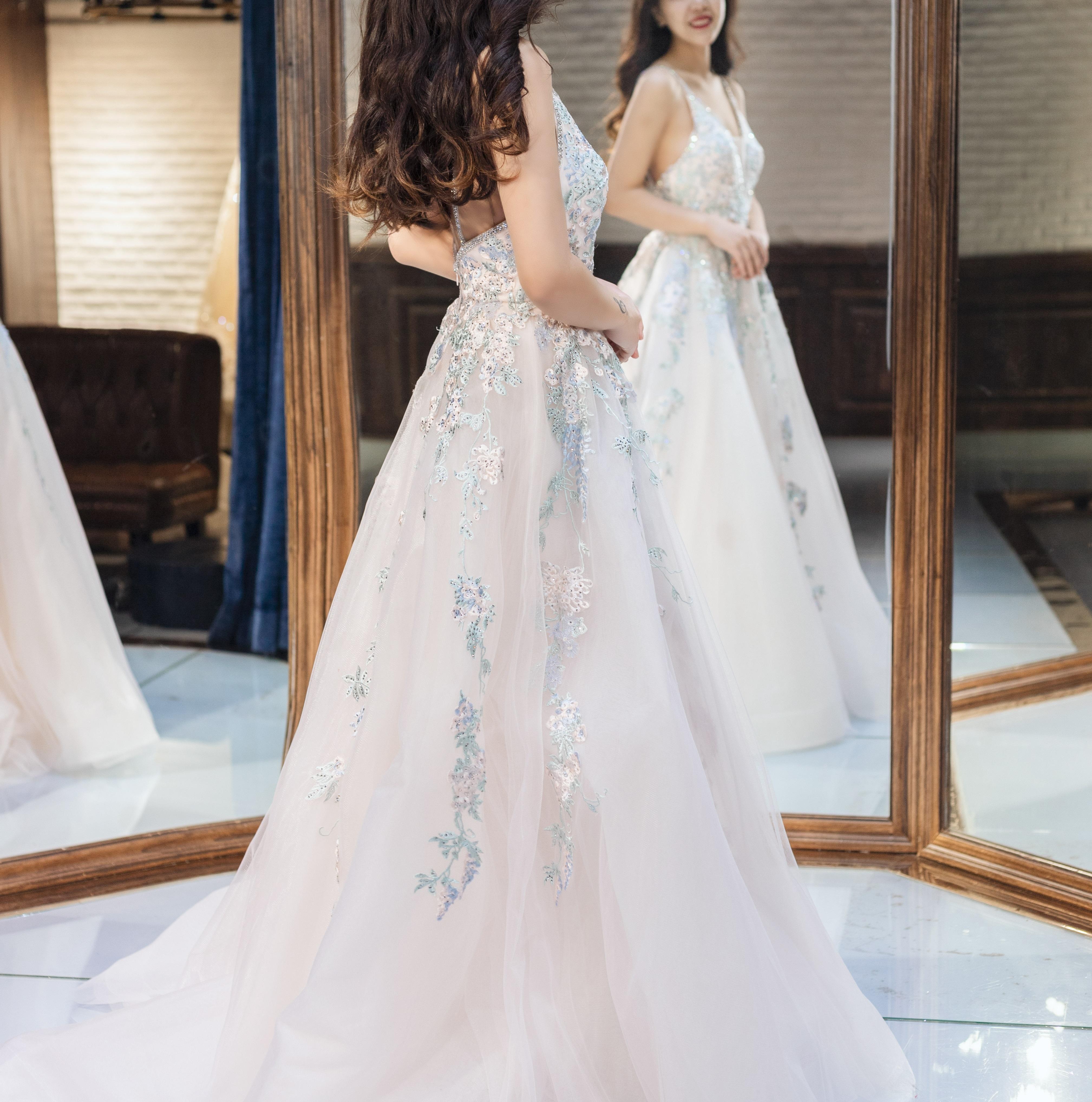 【斑马嫁衣】气质吊带礼服敬酒服