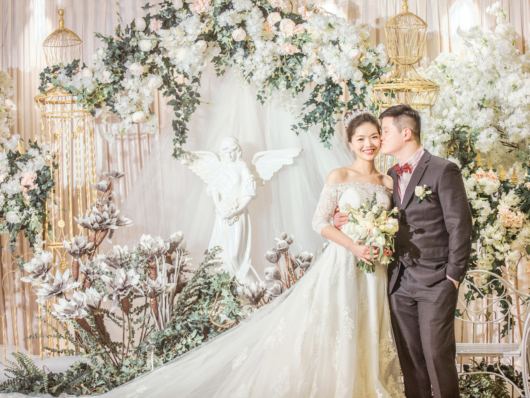 梦幻浅香槟主题婚礼《静谧花园》