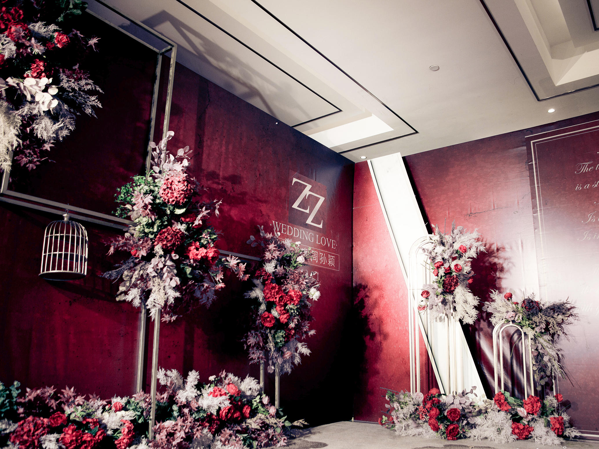 【江都新主题婚礼】复古红案例  含四大金刚