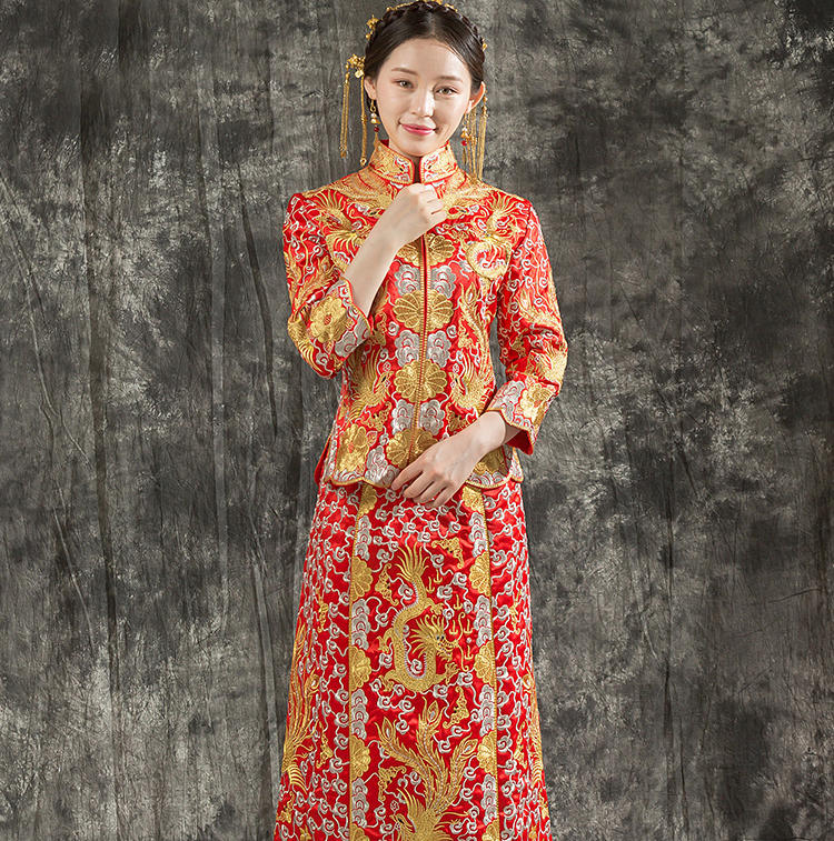 超值定制秀禾服 | 金丝银线 中式嫁衣