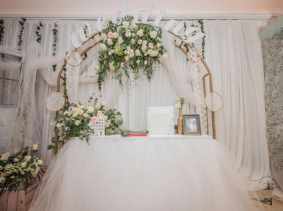 【曼薇蜜婚礼】清新自然主题定制+创意设计