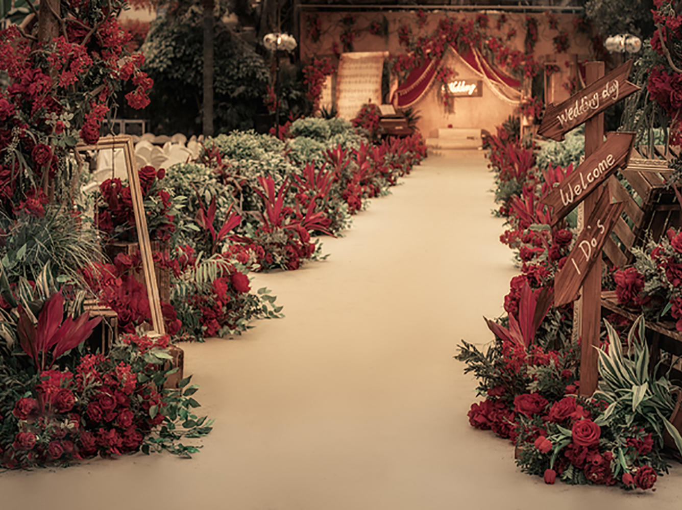 【肆界婚礼】红色调复古风