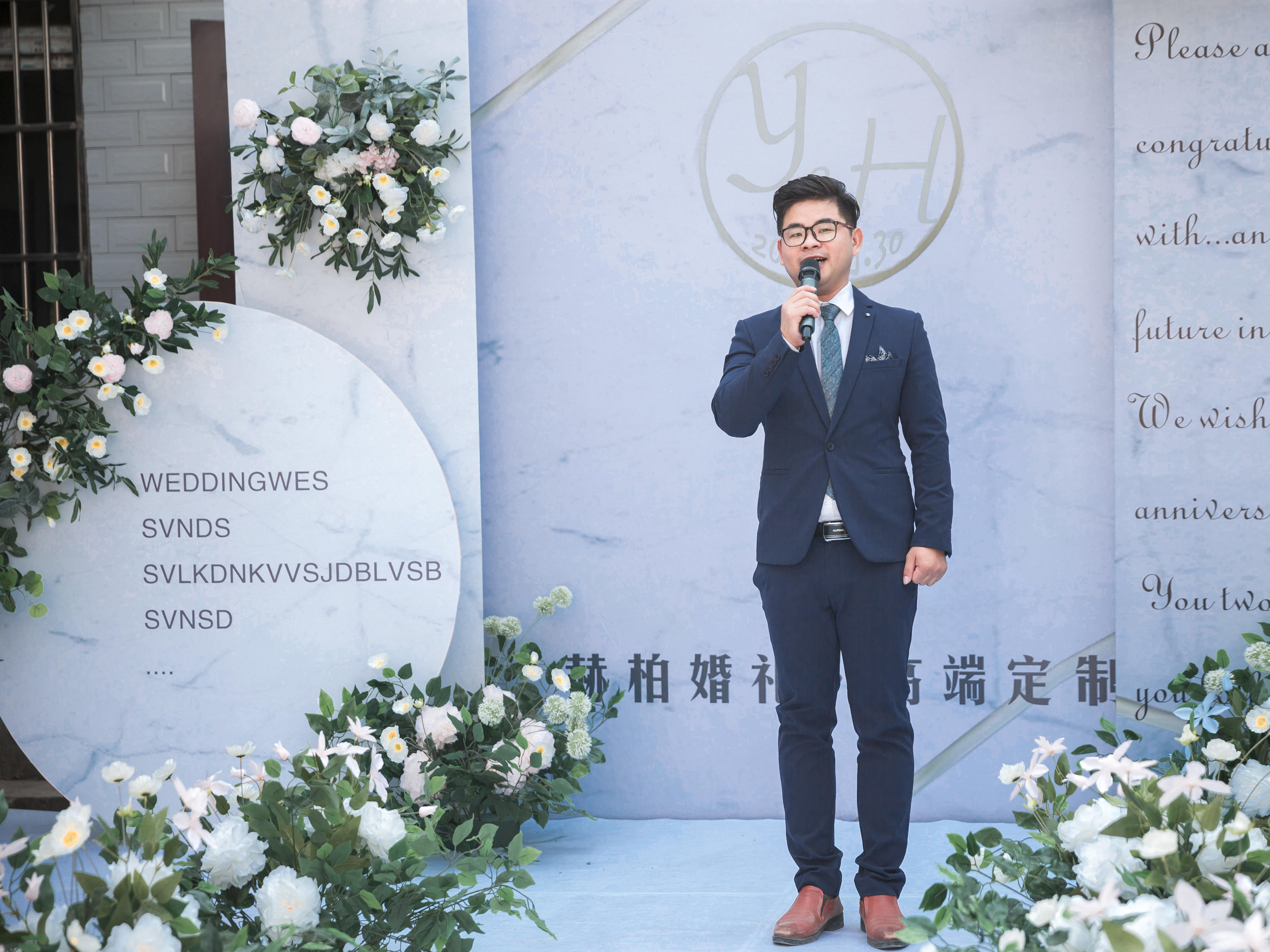 户外庭院婚礼《告白》白色简约