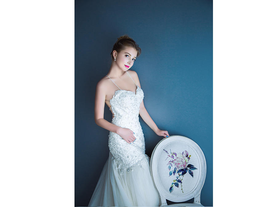 吊带鱼尾美背款+礼服+出门中式