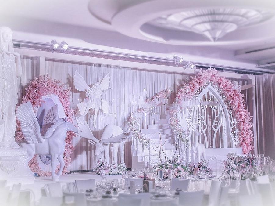 梦幻粉色精灵国度主题婚礼