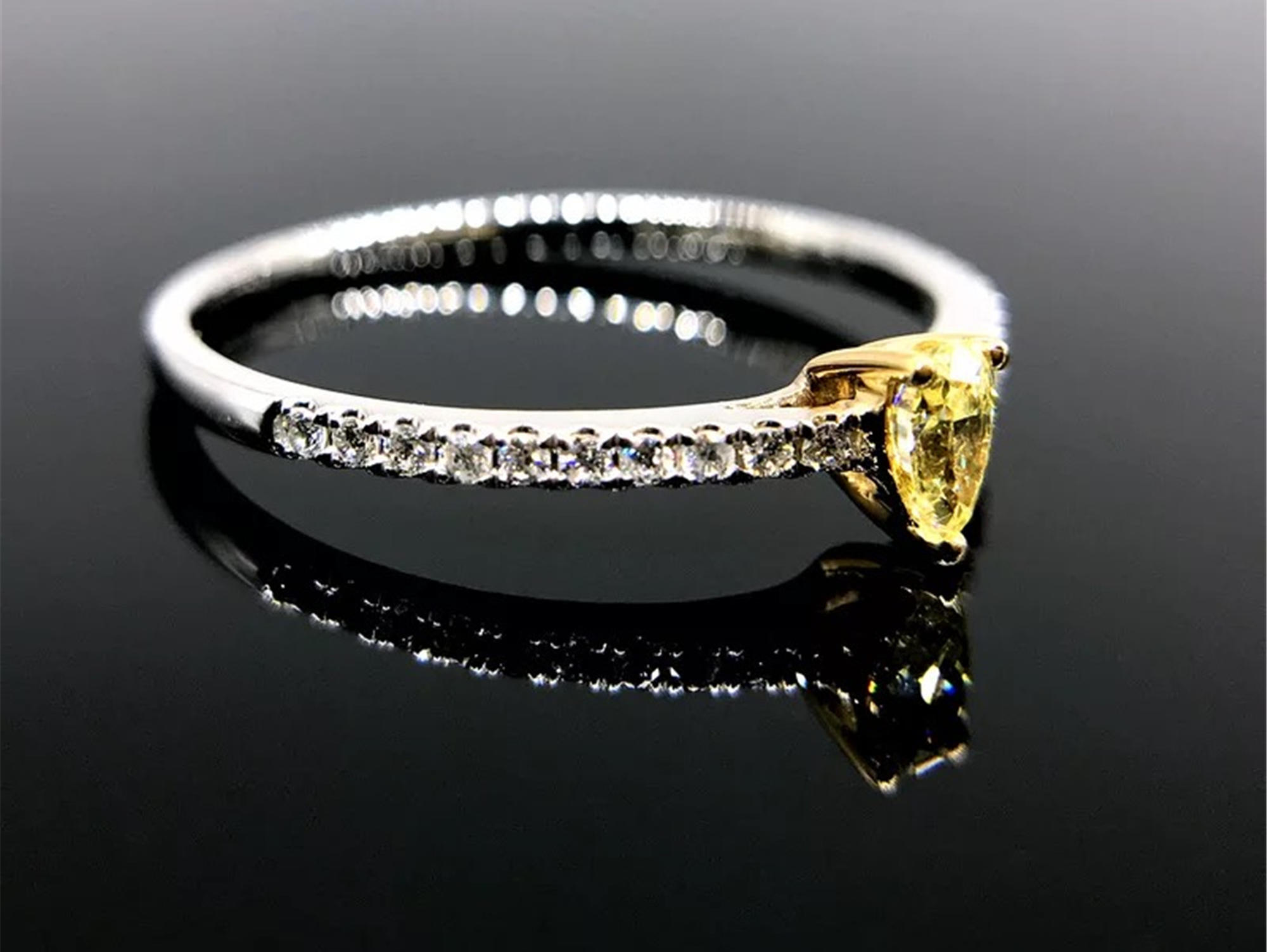 GS珠宝梨形黄钻 裸钻定制