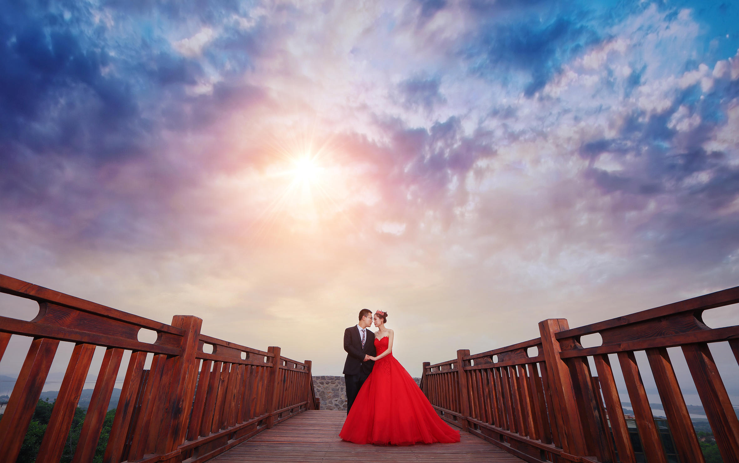繁花喜阁摄影｜唯美婚纱照系列 8服8造 底片全送
