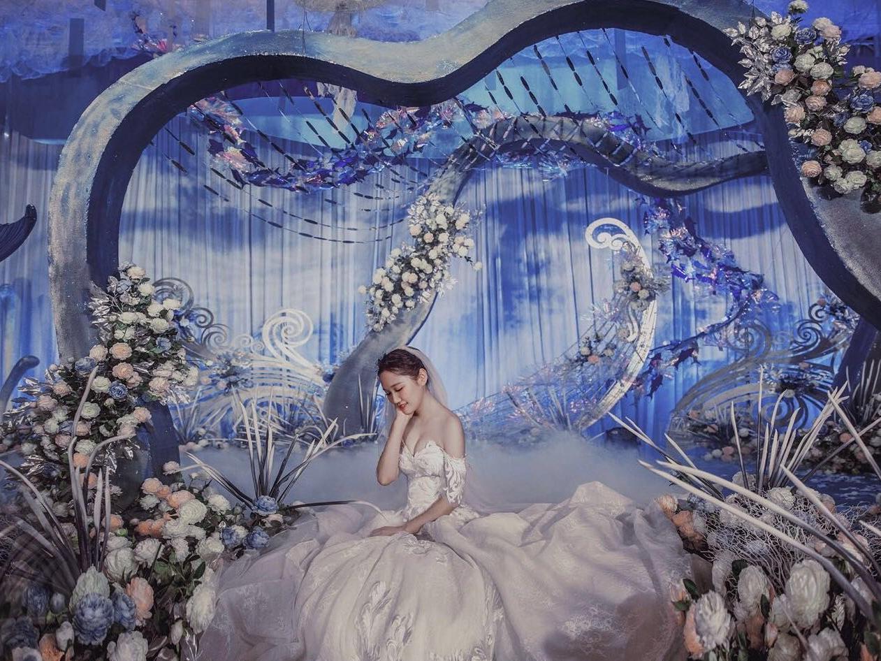 海洋主题婚礼 《蓝尾鲸相爱》