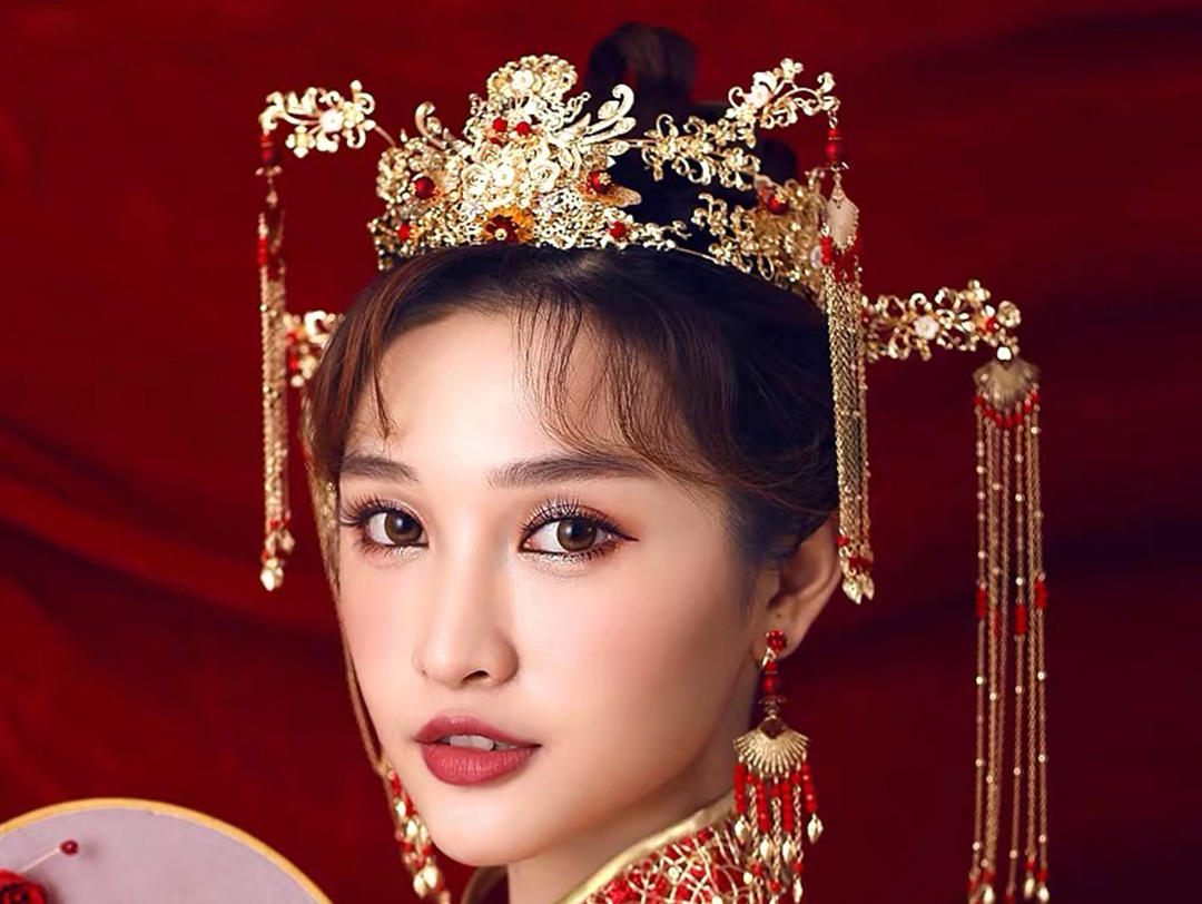 【菲度热销】资深化妆师市内新娘早妆包头饰可试妆