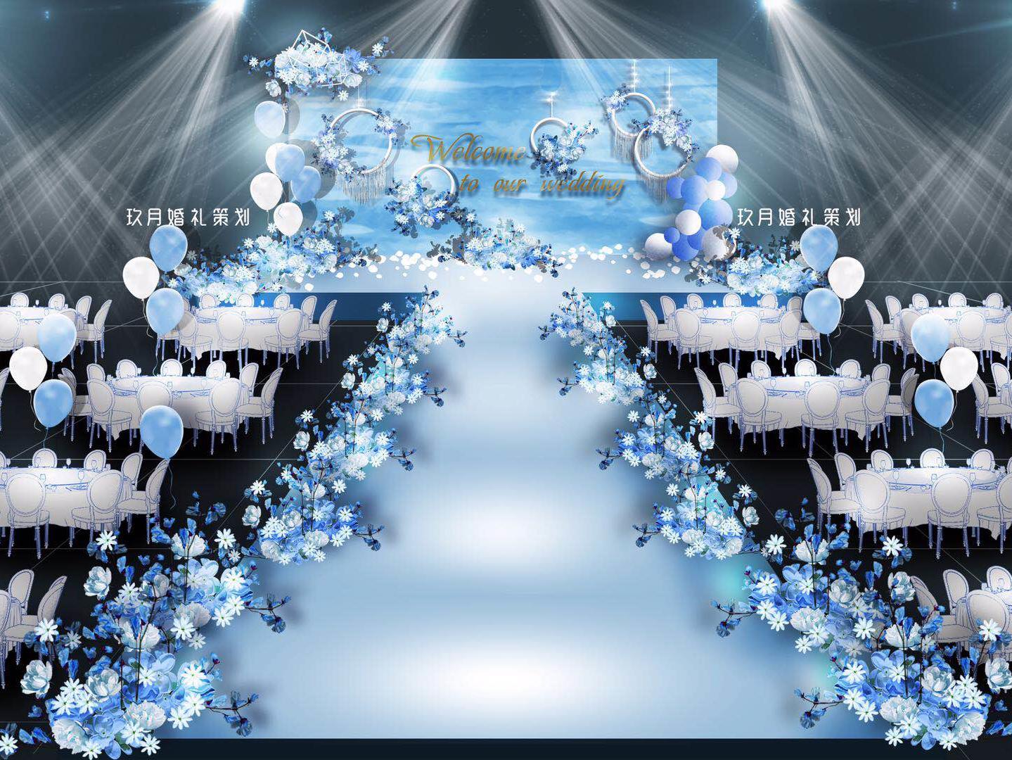 各类套系可选，图为婚礼效果图