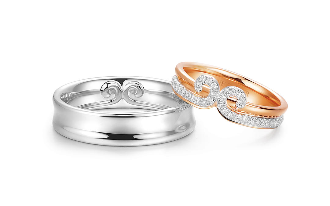 梵誓-盖世英雄 精致齐天大圣金箍18k金情侣对戒