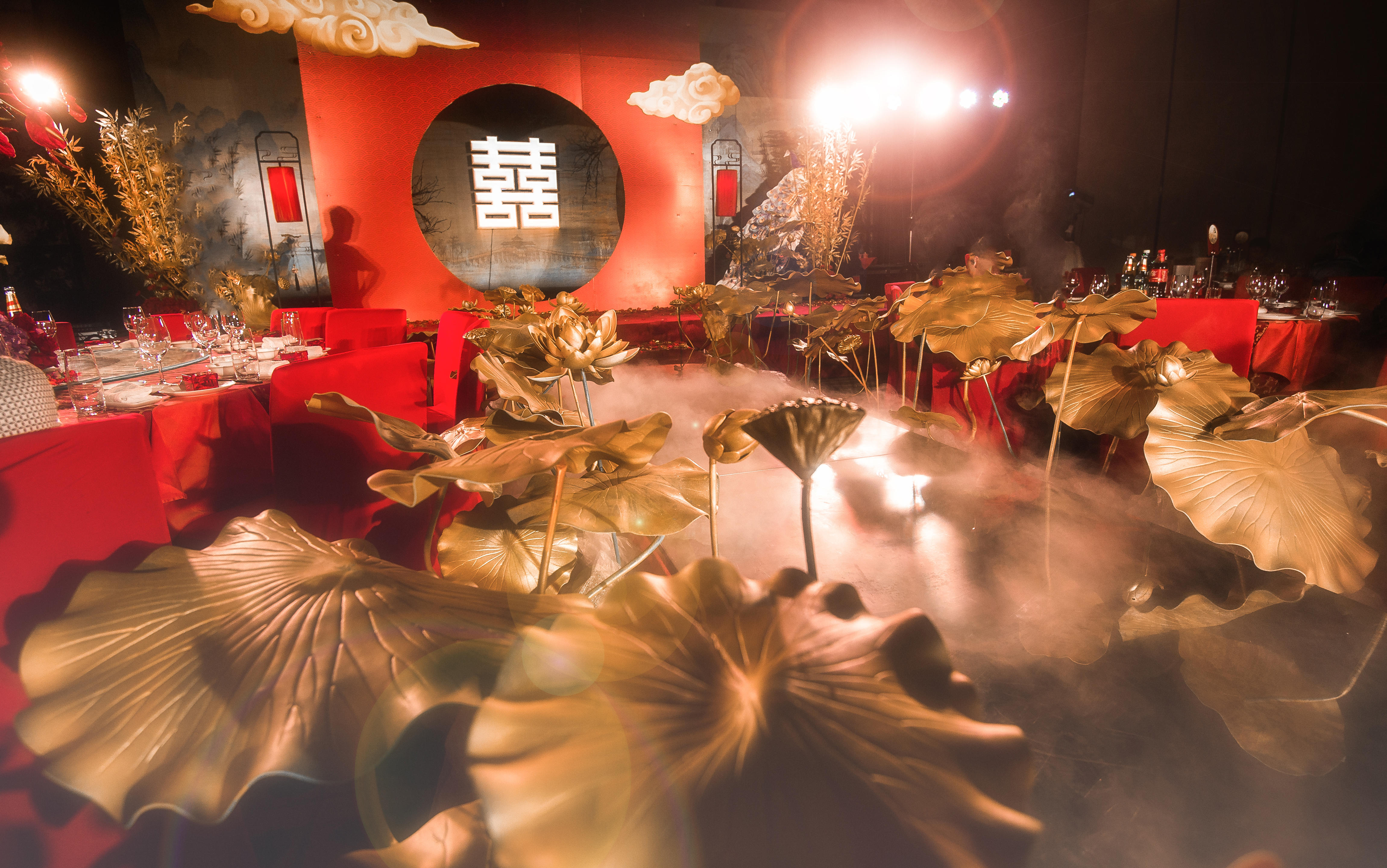 婚礼印象-红金 手绘中式婚礼 个性定制