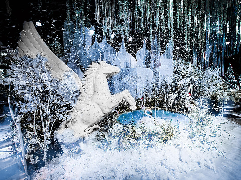 中大型酒店 森系城堡婚礼 赠龙门架 喷泉