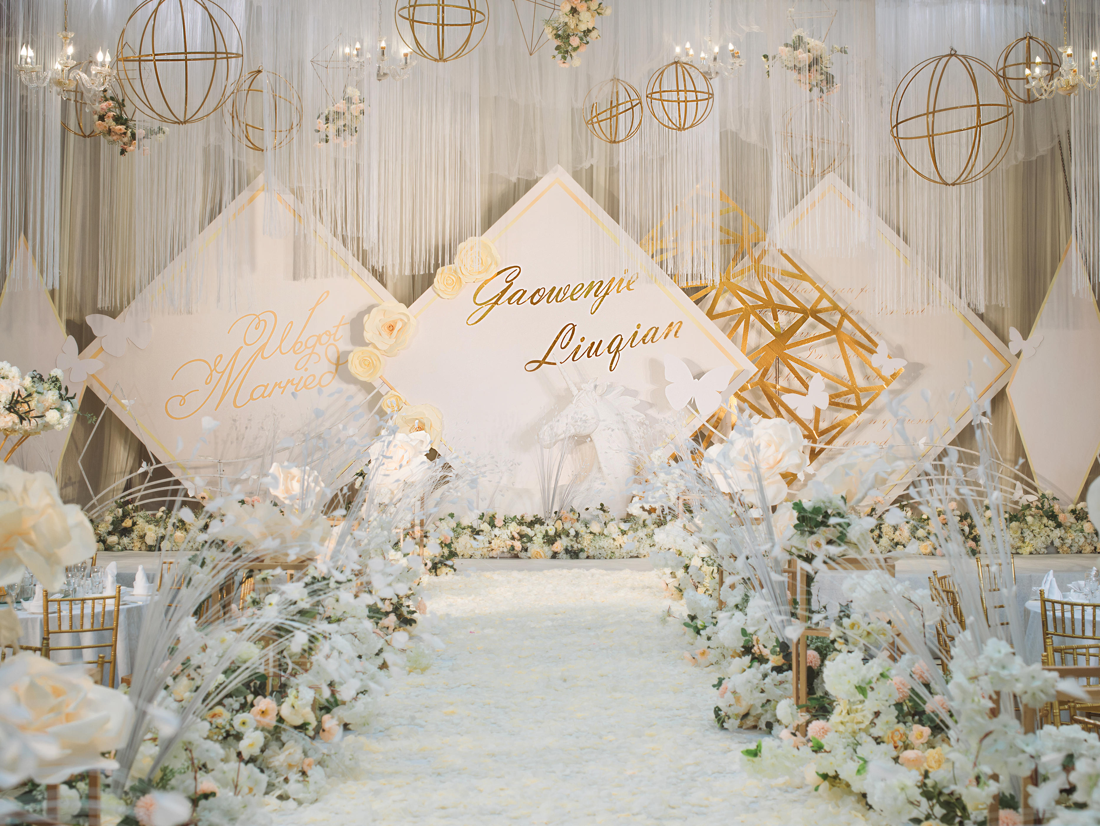 ATwedding︱香槟色婚礼 唯美西式