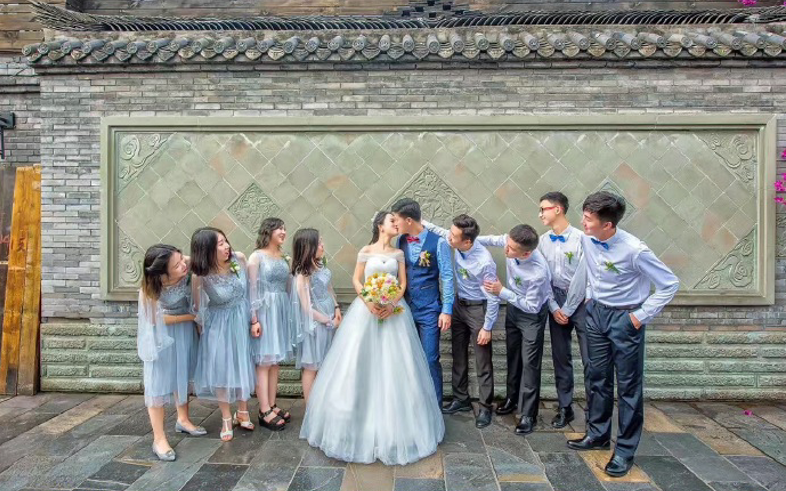 ZTAILOR泰勒美 定制蓝色夏日婚礼套装