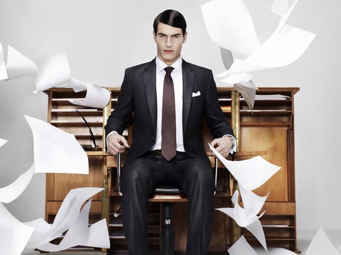 优山 意大利进口130纱支面料定制西服套装