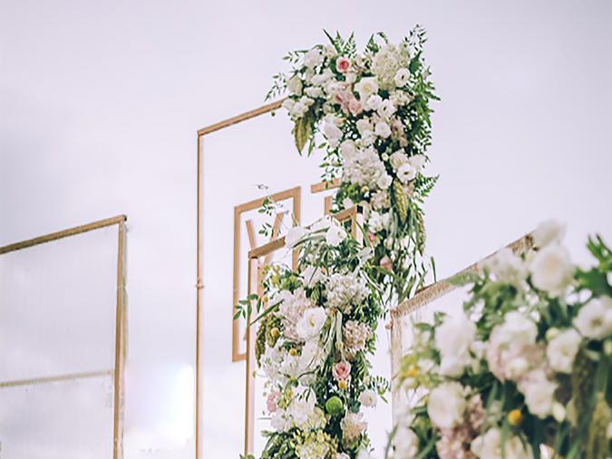 柔情蜜意小清新海边户外婚礼