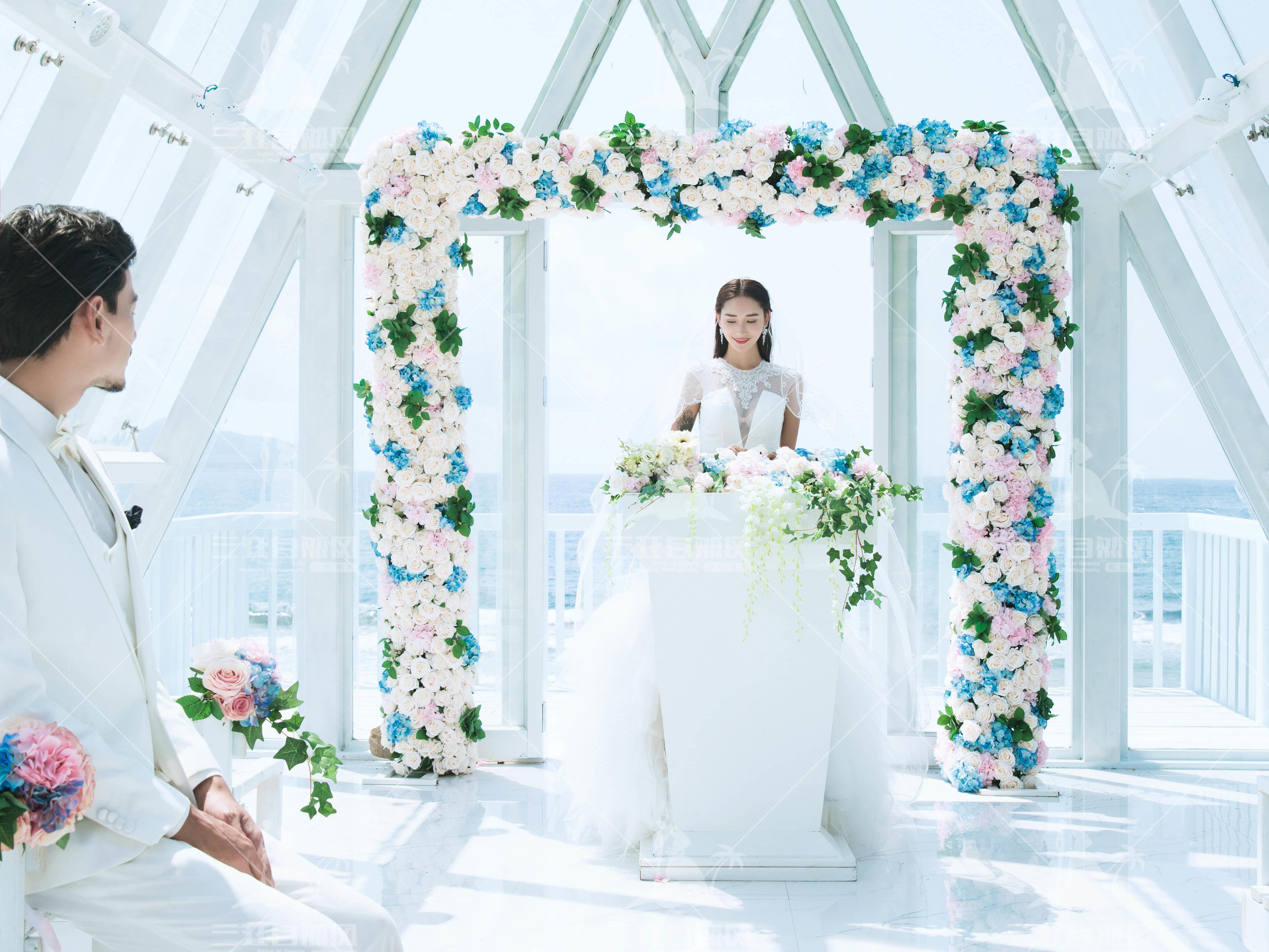 9999元超值海邊2人旅行婚禮套系+布置+場地