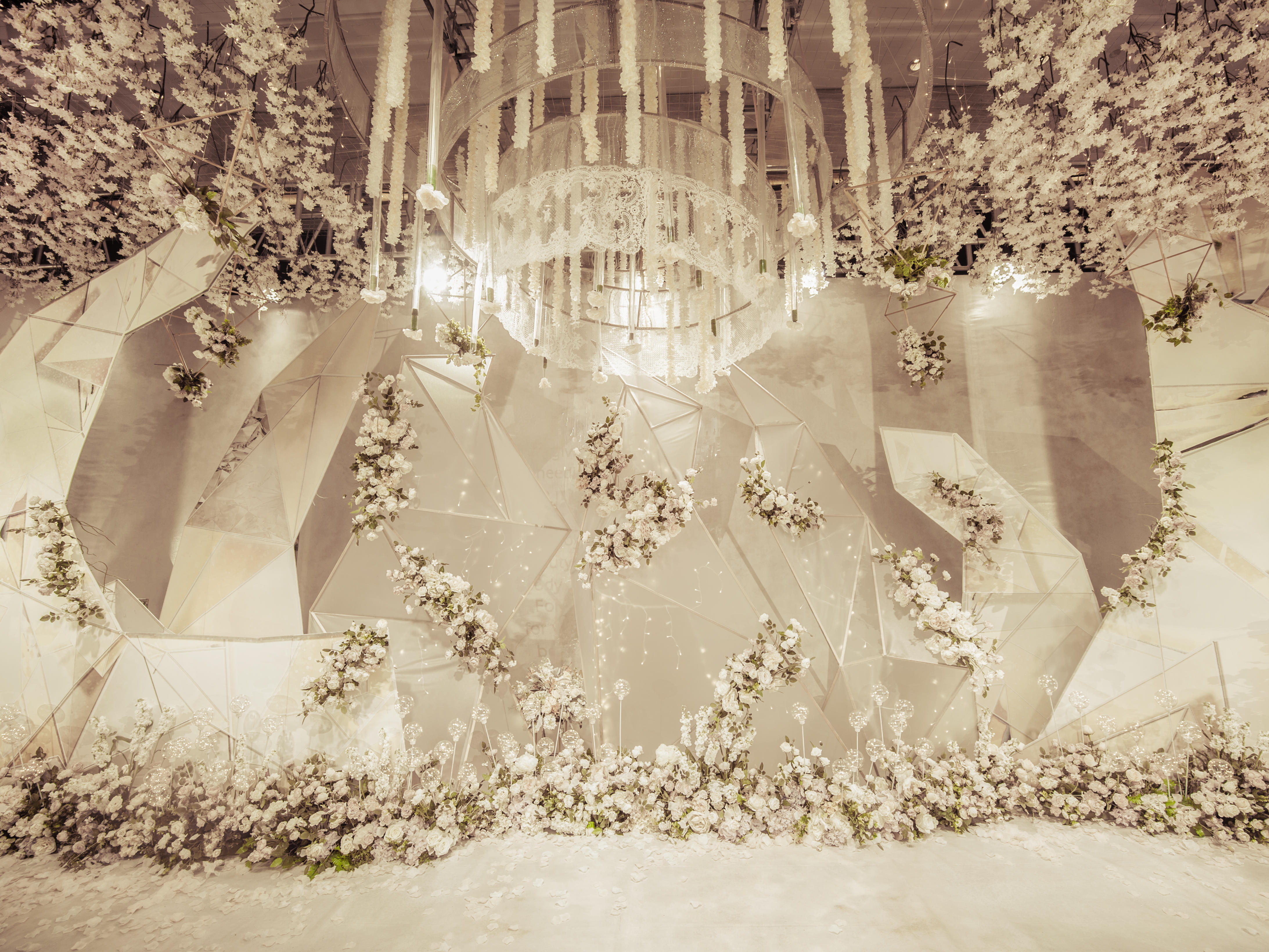 【米兔婚礼】19年大热 奢华香槟色布景超炫灯光