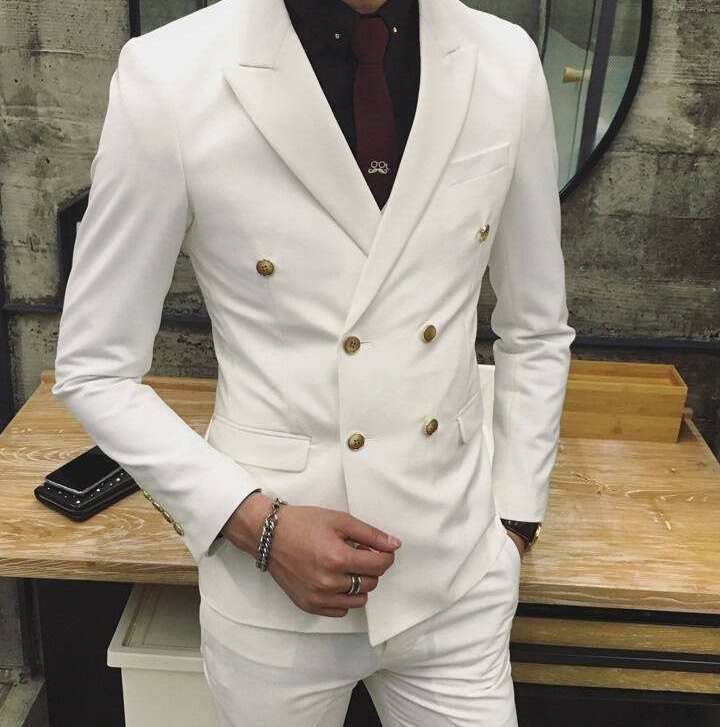 典雅尊贵系列白色西服套装