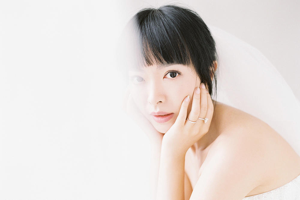 莎莎的婚纱照